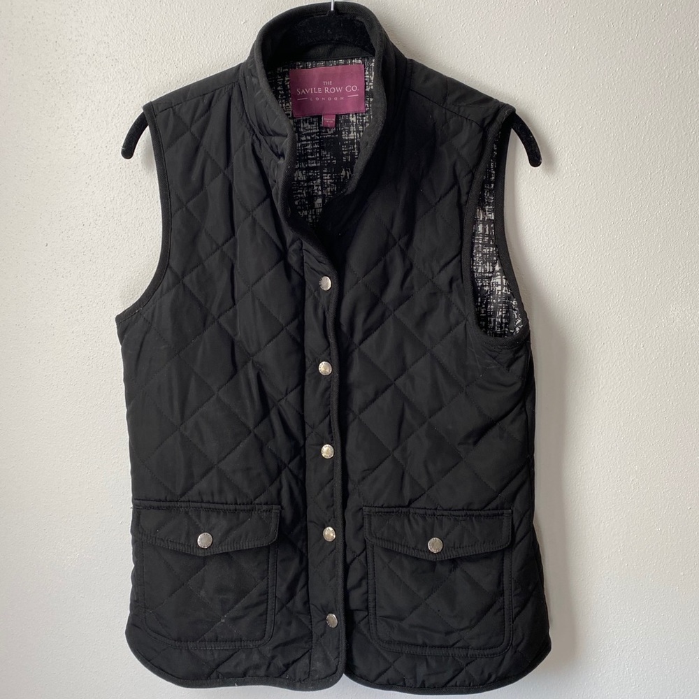 Black Puffer Vest - Size M